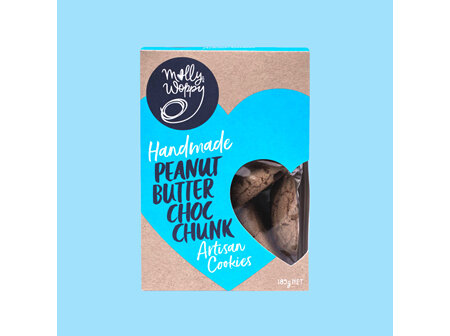 Molly Woppy Peanut Butter Choc Chunk Cookies 185g