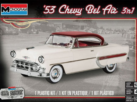 Monogram 1/24 1953 Chevy Bel Air (3 'n 1) Stock, Custom or Lowrider