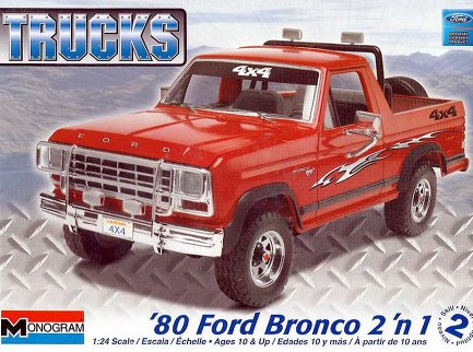 Monogram 1/24 1980 Ford Bronco (2 'n 1)