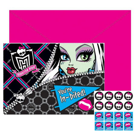 Monster High Invites x 8