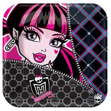 Monster High Lunch Plates x 8