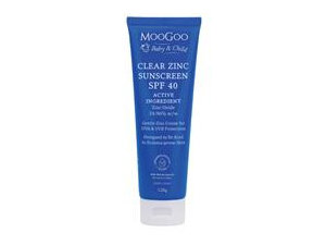 MooGoo Baby And Child Clear Zinc Sunscreen SPF40 120g