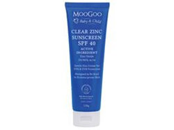 MooGoo Baby And Child Clear Zinc Sunscreen SPF40 120g