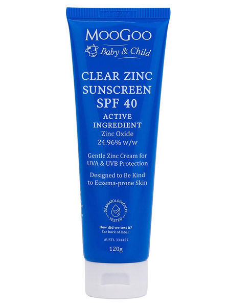 MooGoo Baby & Child Clear Zinc Sunscreen SPF40