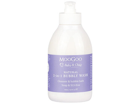MooGoo Baby & Child Natural 2in1 Bubbly Wash 500mL
