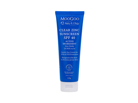 MooGoo Baby Clear Zinc Sunscreen SPF40 120g