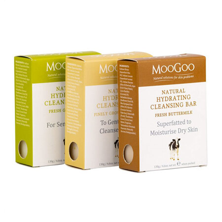 MOOGOO HYDRATING CLEANSING BAR - GOATS MILK 130G
