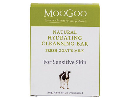 MooGoo Natural Hyd Cleansing Bar Goats Milk 130g