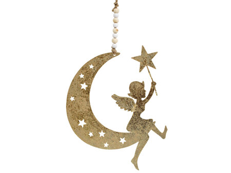 Moon with Angel Hanger