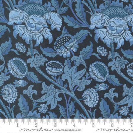 Morris Meadow Wey Florals Kelmscott Blue 8370-15