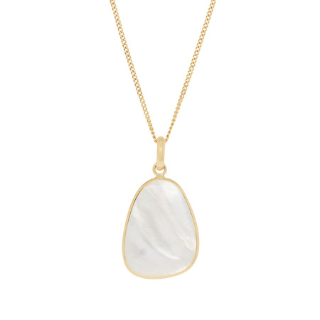 Mother of Pearl Yellow Gold Pendant