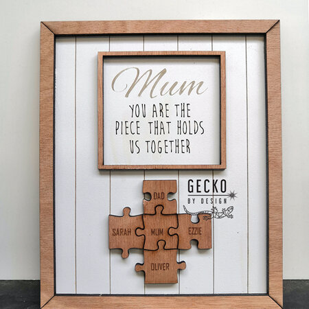 Mother's Day Puzzle Piece Sign