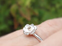 Mount Cook Lily Buttercup sterling silver solid 10k gold adjustable ring nz