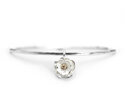 Mount Cook Lily sterling silver flower solid 10k gold bangle lily griffin nz