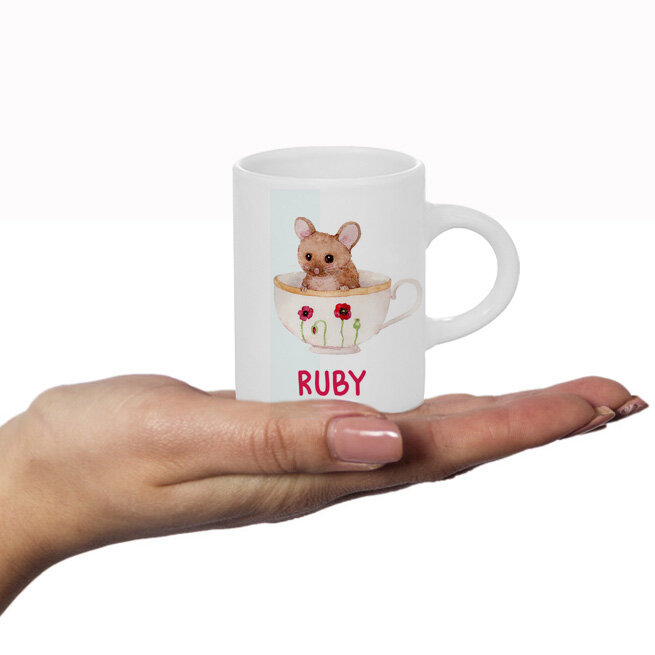 Mouse Personalised Fluffy Mug
