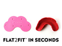 Mouthguards before and after molding