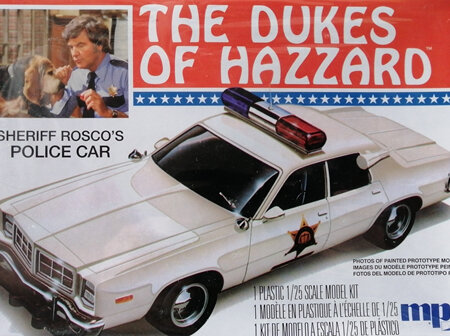 MPC 1/25 The Dukes of Hazzard Sheriff Rosco's Police Car (MPC707)