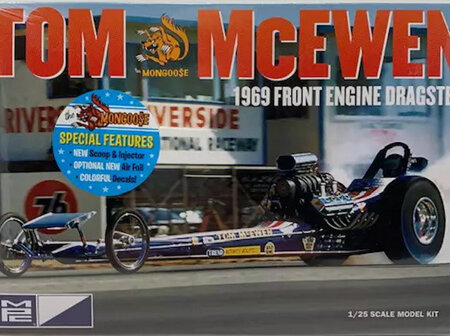 MPC 1/25 Tom Mongoose McEwen 1969 Front Engine Dragster (MPC900)