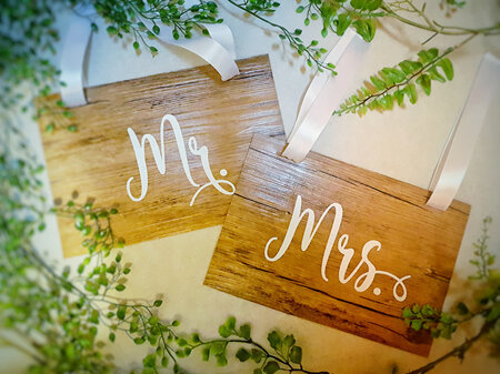 Mr and Mrs Chair Backs
