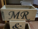 MR and MRS rustic boxes