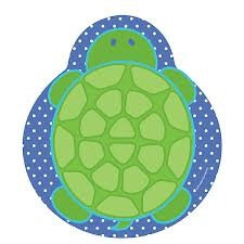 Mr Turtle Shaped Party Plates