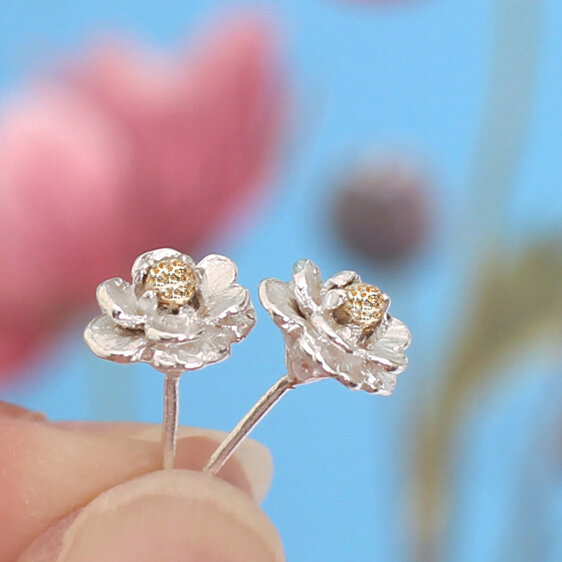 mt cook lily flowers handmade earrings wedding lily griffin nz jewellery