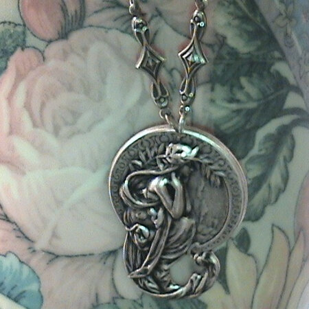 Mucha Poetry pendant with connectors