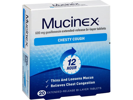 Mucinex Chesty Cough 600mg 10 Tablets