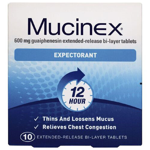 Mucinex Chesty Cough 600mg 10 Tablets