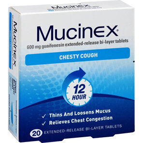 Mucinex Chesty Cough 600mg 20 Tablets
