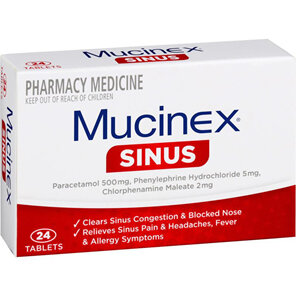 Mucinex Sinus 24 Tablets