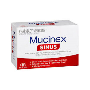 MUCINEX SINUS TABLETS 48