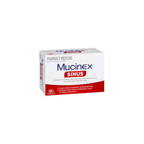 MUCINEX SINUS TABLETS 48