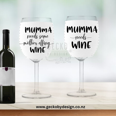 Mum Wine Glass Koozie (7-8)