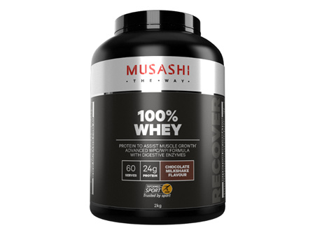 Musashi 100% Whey Choc Milkshake 2kg