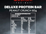 Musashi Deluxe Protein Bar  Peanut Crunch 60g