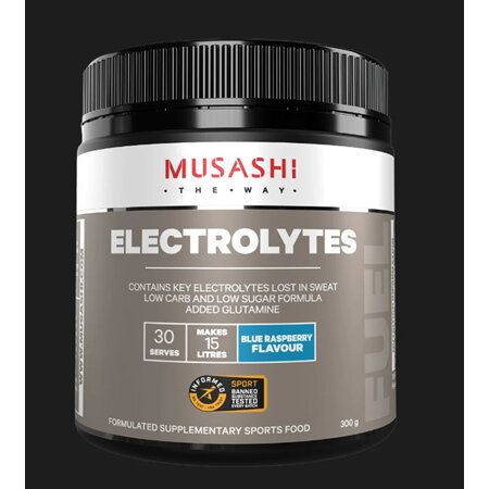 MUSASHI Electrolyte Blue Raspberry 300g