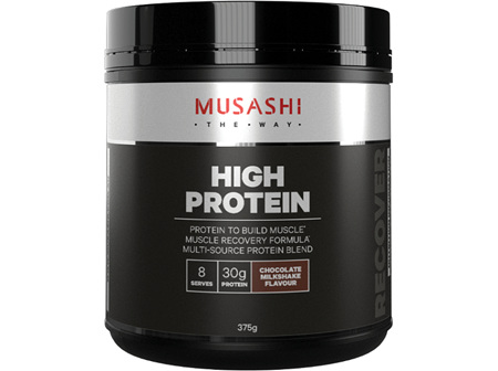 Musashi High Protein Choc Milkshake 375g