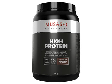 MUSASHI High Protein Choc M/Sh 900g