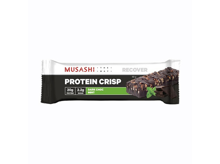 Musashi Protein Crisp Bar Dark Chocolate Mint 60g