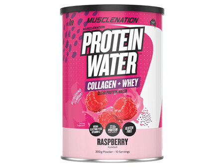 Muscle Nation Protein Water Powder Raspberry 300G