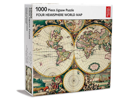 Museums & Galleries 1000 Piece Jigsaw Puzzle Hemisphere Map
