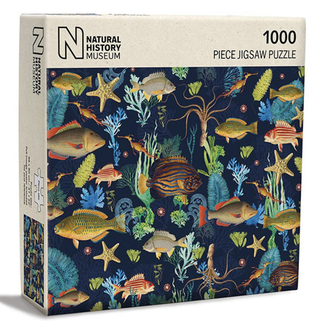 Museums & Galleries 1000 Piece Jigsaw Puzzle: Natural History Museum An Array of Marine Life