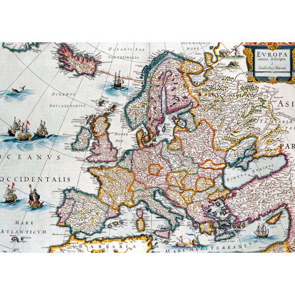 Museums & Galleries A Map Of Europe Card