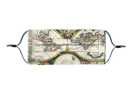 Museums & Galleries - Antique World Maps Face Mask