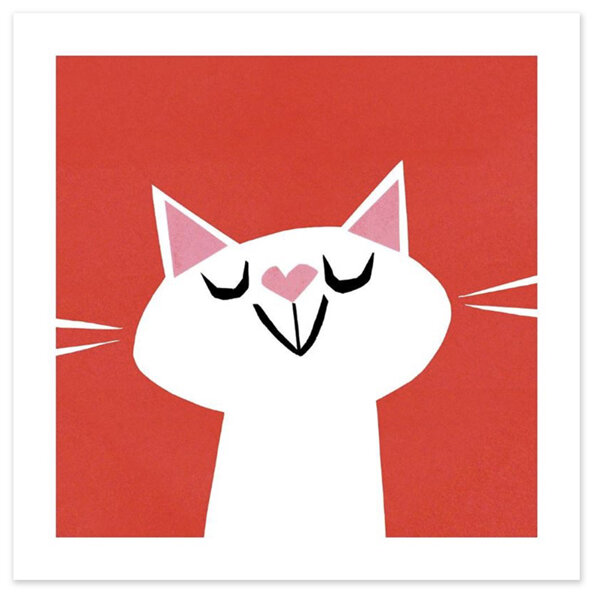 Museums & Galleries Card Love Cat