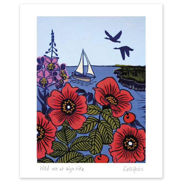 Museums & Galleries Card Wild Rose at High Tide
