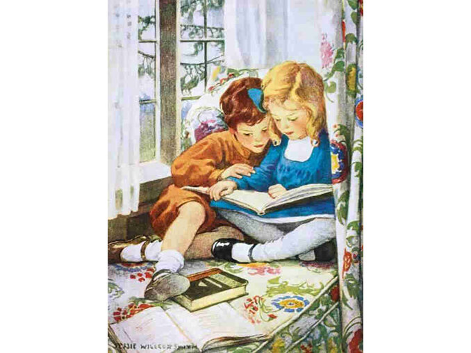 Museums & Galleries Children Reading Card