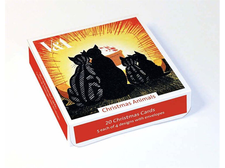 Museums & Galleries Christmas Animals 20 Christmas Cards Boxed
