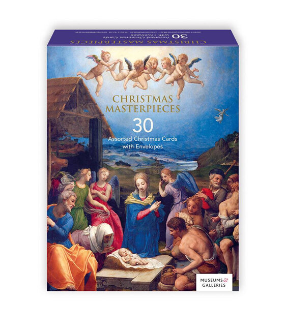 Museums & Galleries Christmas Masterpieces 30 Assorted Cards Pack
